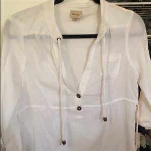 Ella moss white tunic